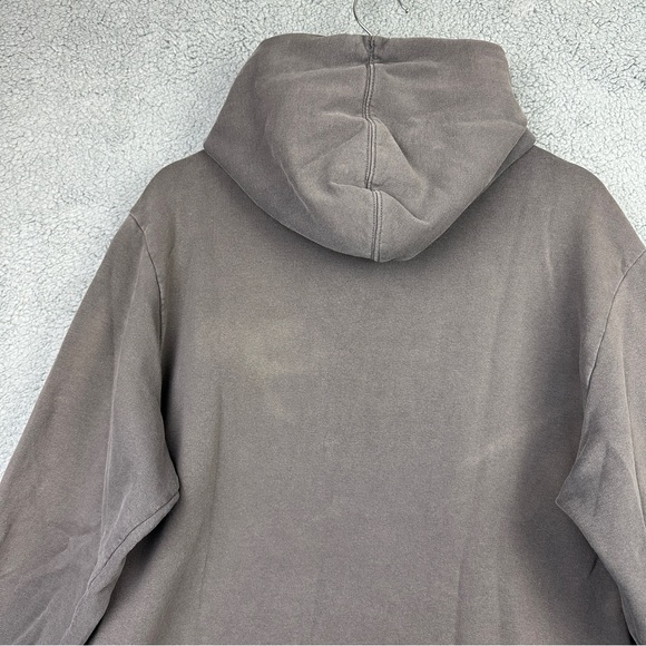 The North Face Charcoal Hoodie with Blue Logo Men’s Large - Picture 10 of 12